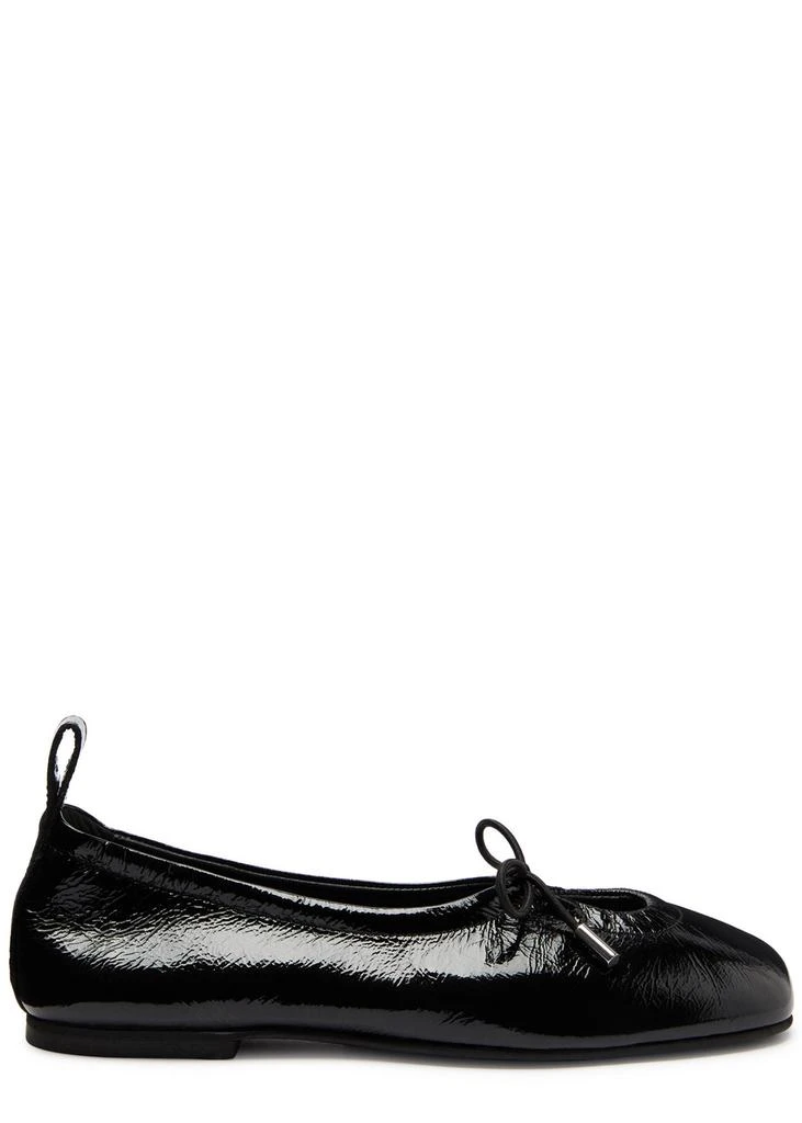 ALOHAS Rosalind crinkled patent leather ballet flats 1