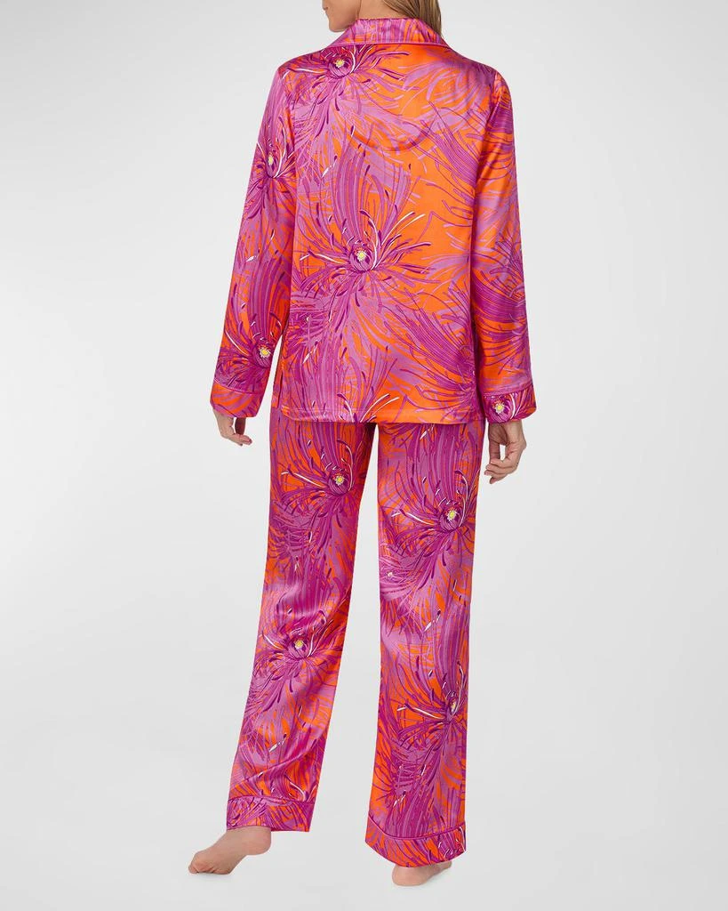 Trina Turk Floral-Print Silk Satin Pajama Set 3