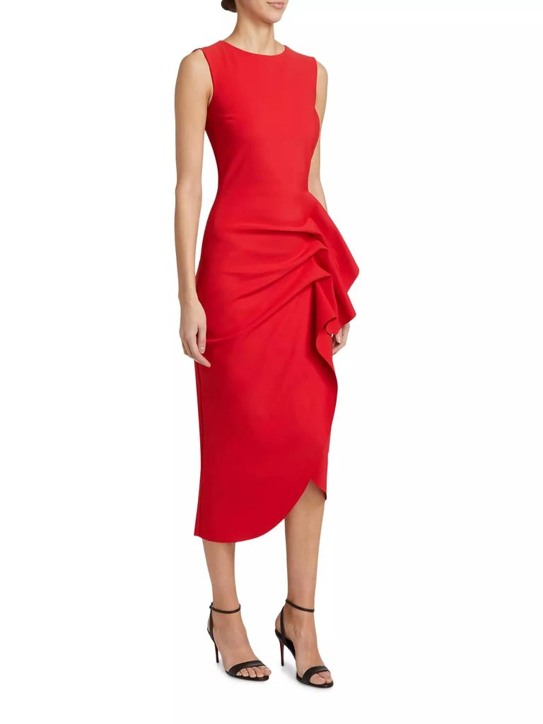 Chiara Boni Wang Ruffle Cocktail Midi-Dress 4