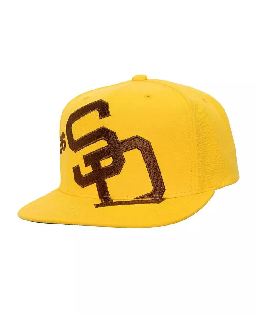 Mitchell & Ness Men's Gold San Diego Padres Big Time Coop Snapback Hat 1