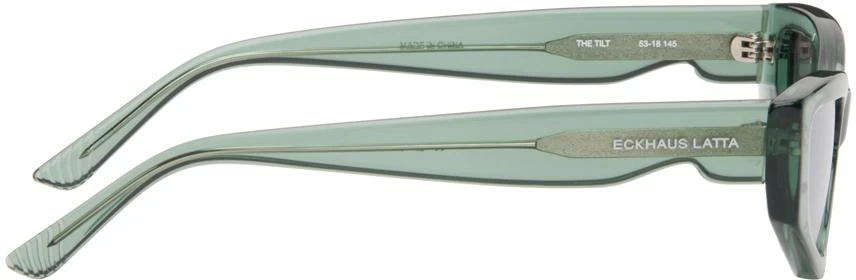 Eckhaus Latta SSENSE Exclusive Green 'The Tilt' Sunglasses 2