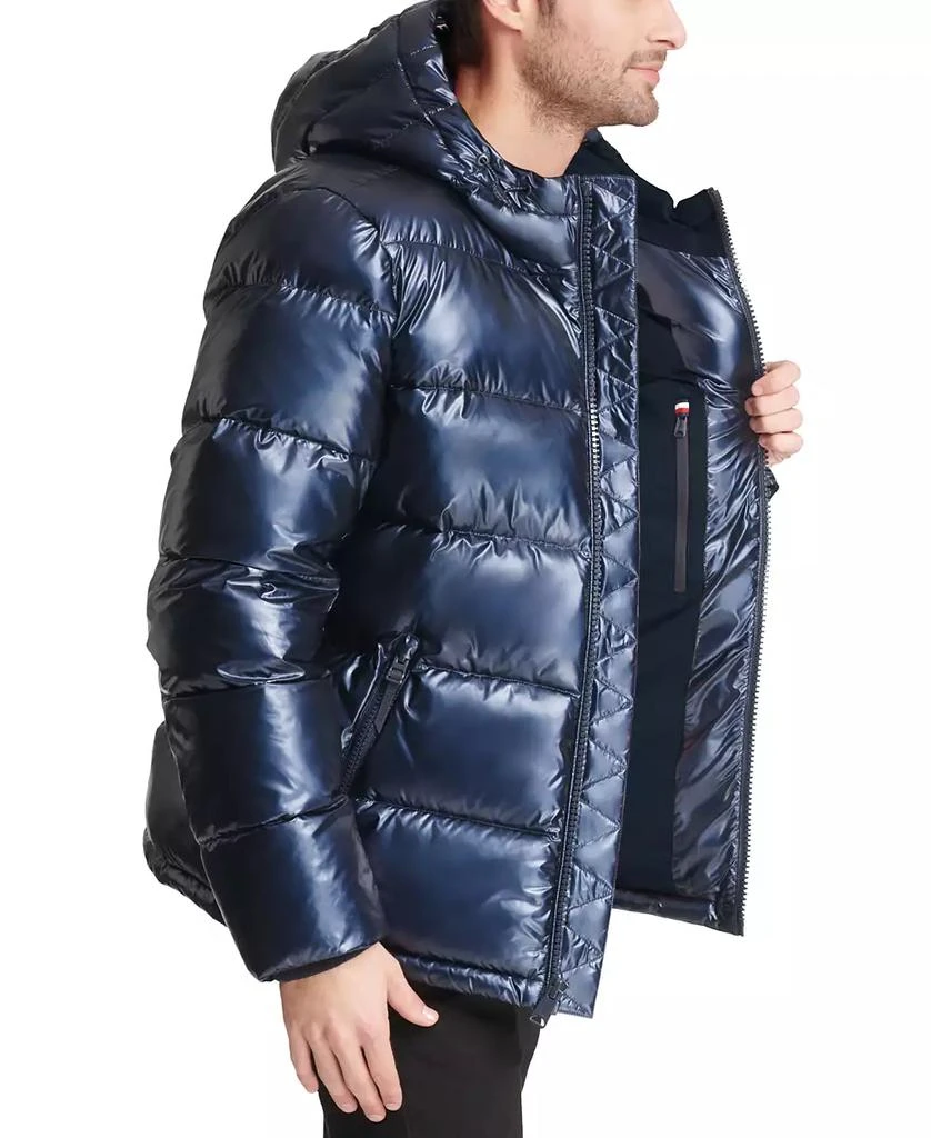 Tommy Hilfiger Men's Pearlized Performance Hooded Puffer Coat 3