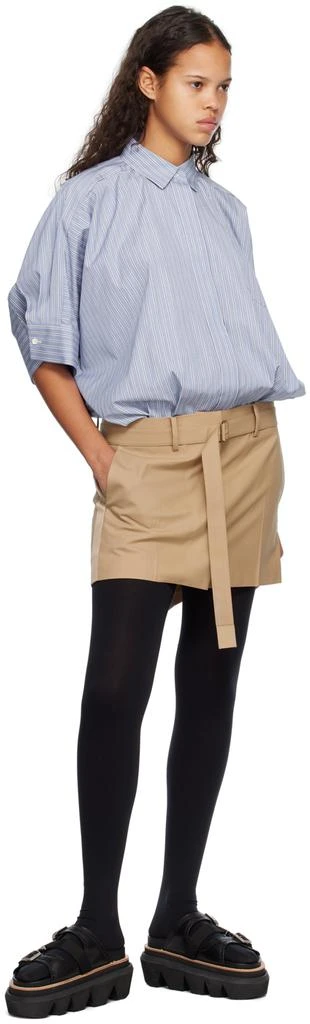 Sacai Blue Paneled Minidress 4