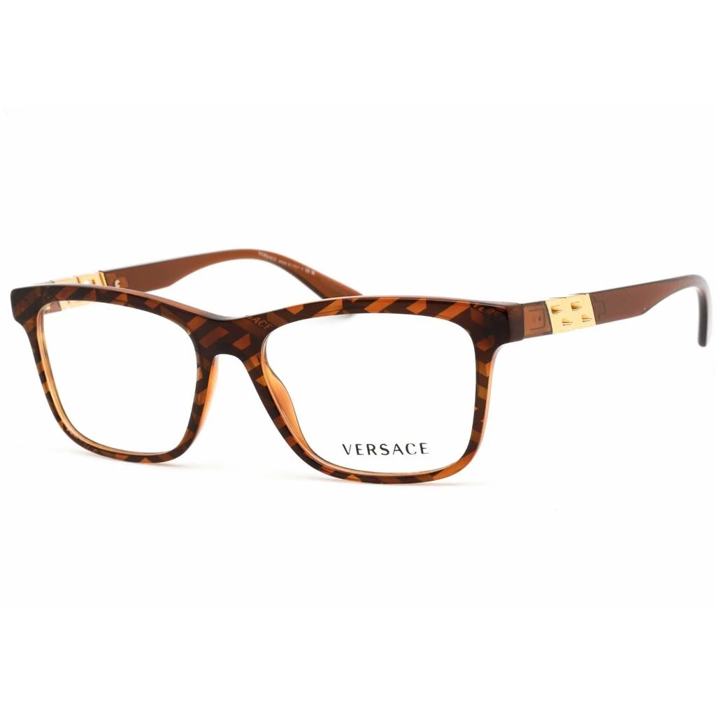 Versace Versace Men's Eyeglasses - Havana Full Rim Plastic Frame Demo Lens | 0VE3319 5354 1