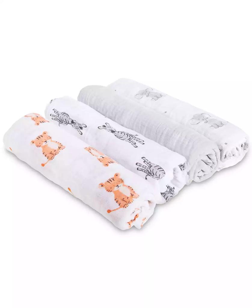 aden + anais Baby Boys or Baby Girls Animal Swaddle Blankets, Pack of 4