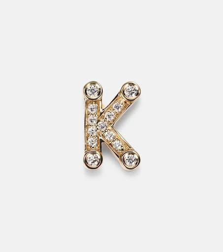Sophie Bille Brahe Petite 18kt gold single earring with diamonds 1