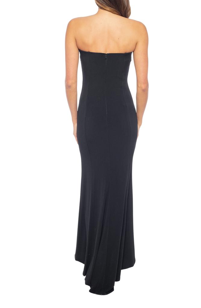 MARINA Farj Beaded Bodice Strapless Mermaid Gown