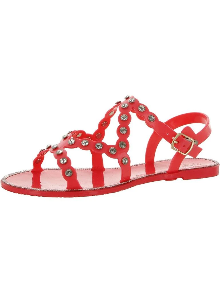 Kenneth Cole Dahlia Womens Strappy Rhinestone Jelly Sandals 5