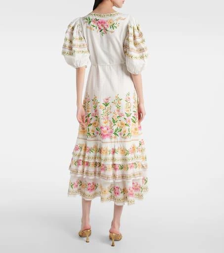 Farm Rio Floral cotton wrap dress 3