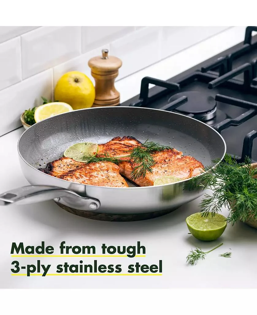 Greenpan Chatham Stainless Ceramic Nonstick 2-Pc. Frypan Set 5
