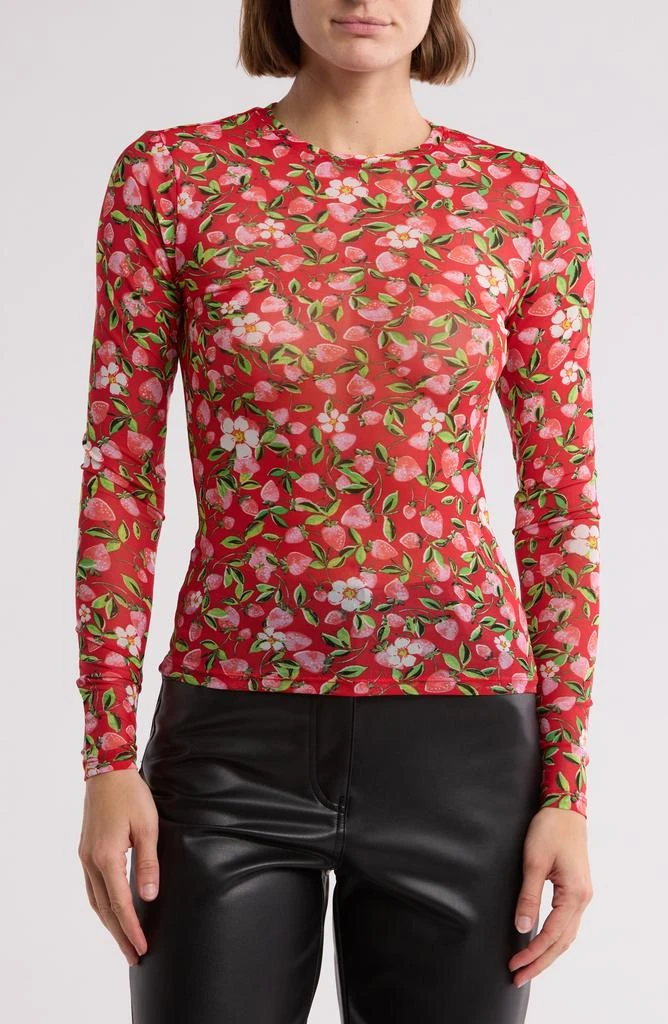 AFRM LOS ANGELES Sunny Long Sleeve Mesh Top 1