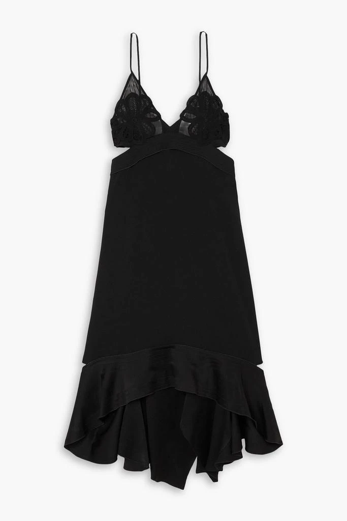 Victoria Beckham Open-back cutout crepe midi dress 1