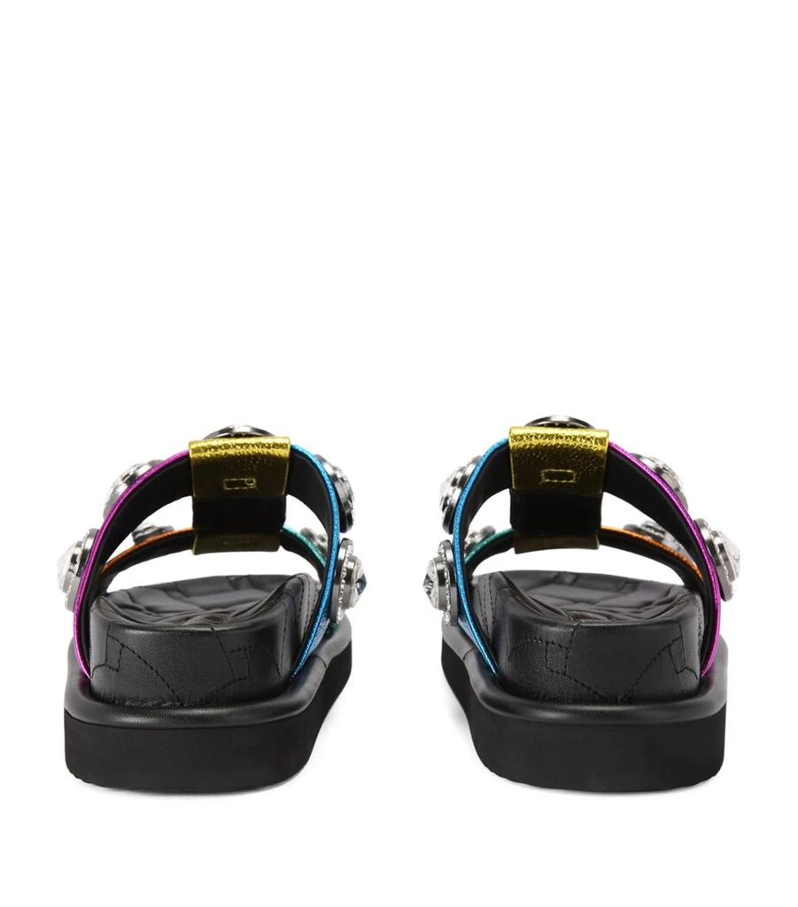 Kurt Geiger Leather Orson Crystal Sandals 2