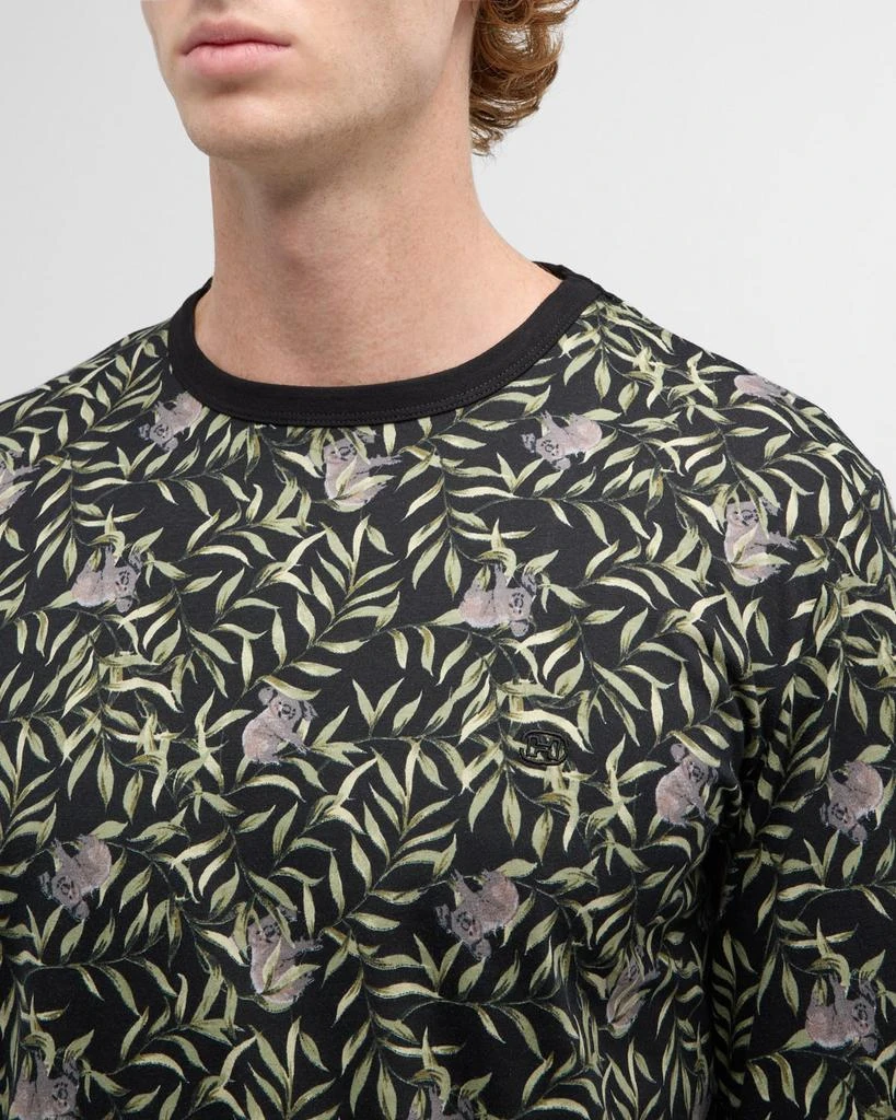 HOM Men's Koala-Print Long Pajama Set 5