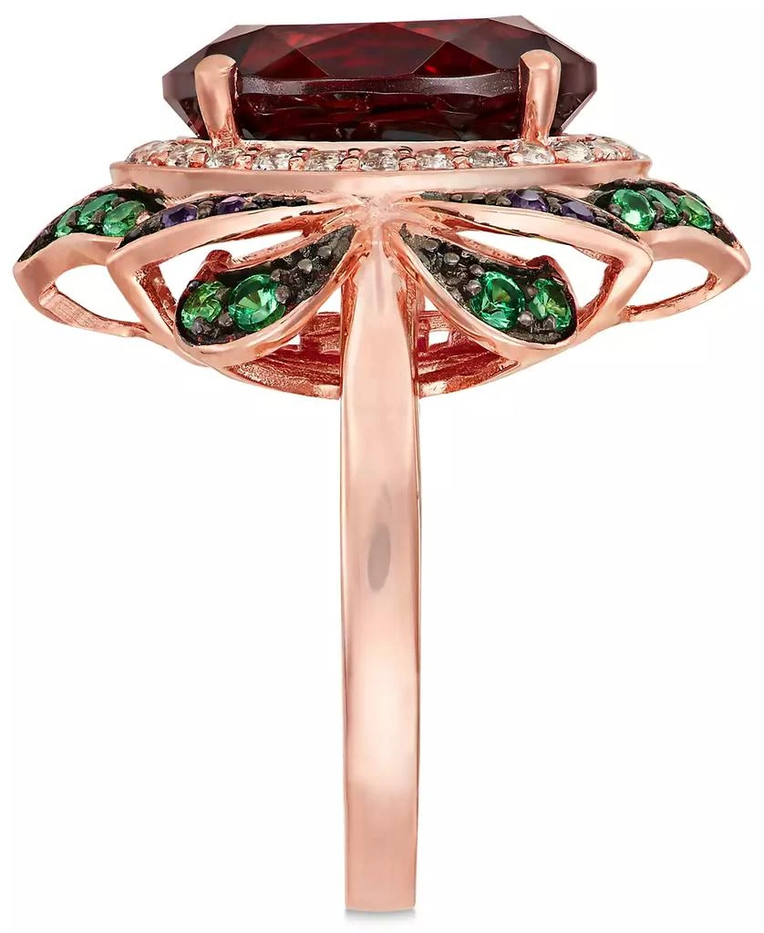 Le Vian Crazy Collection® Garnet (7-5/8 ct. t.w.) and Multi-Stone Round Flower Ring in 14k Rose Gold (Also Available in London Blue Topaz) 7