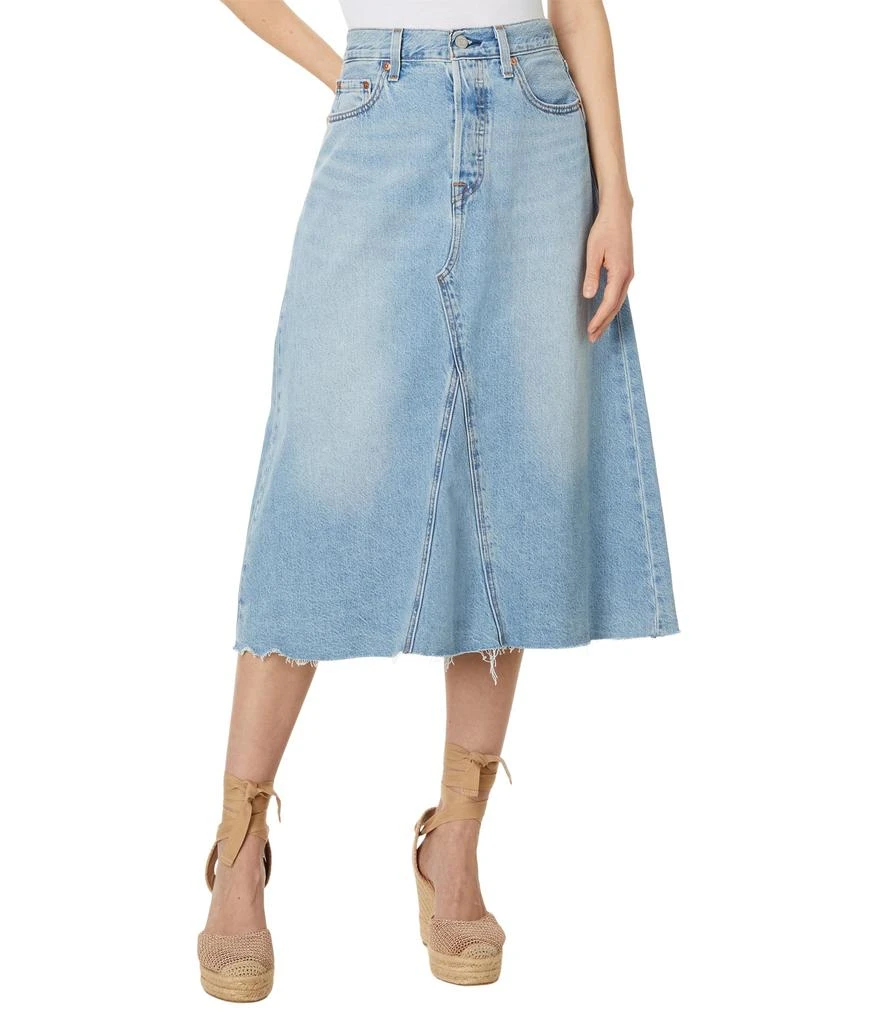 Levi's HR A-Line Deconstructed Midi Skirt 1