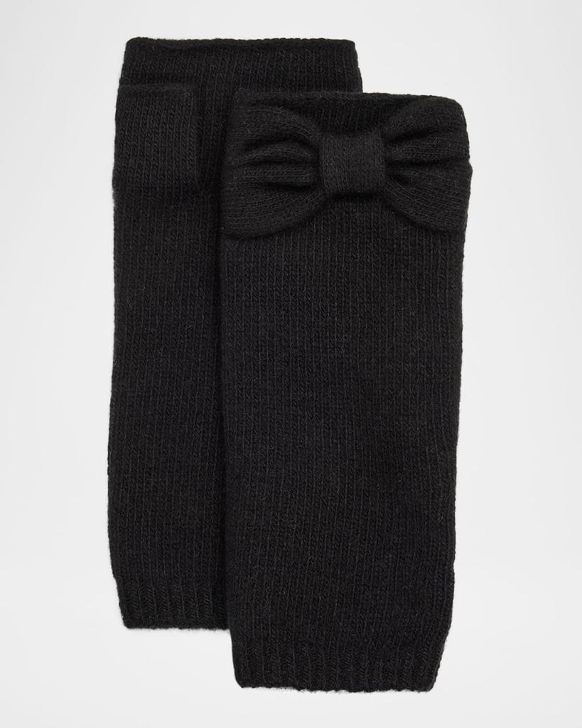 Portolano Cashmere Armwarmers W/ Bow Detail