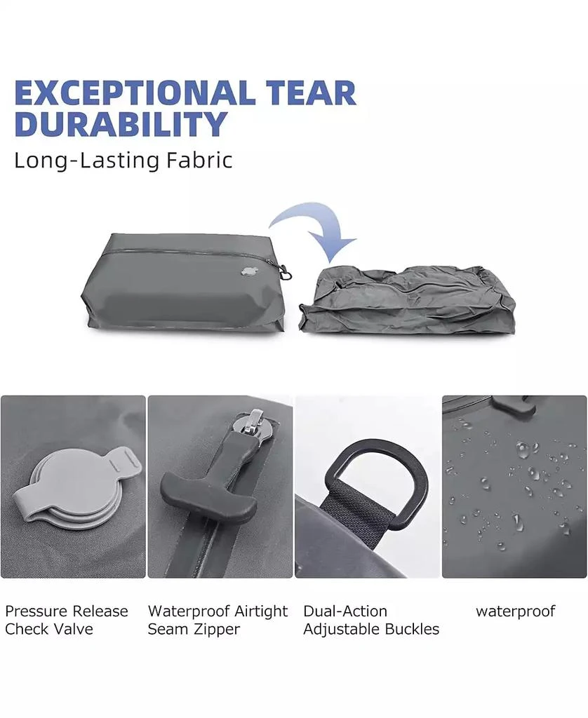 Urbanmax 17" Vacuum Compression Storage Bags with Pump - Waterproof Organizer for Travel & Closet 4