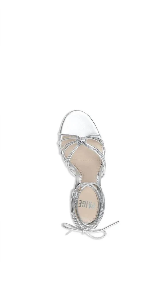 Paige Paige - Women's Denim Viola Ankle Tie Strappy High Heel Sandals 3