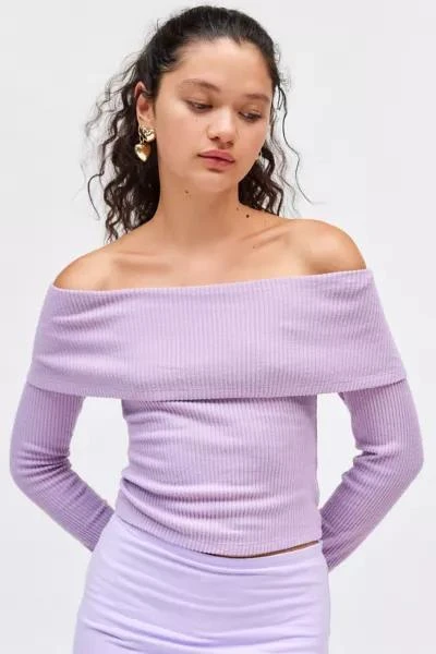 Silence + Noise Silence + Noise Whitney Foldover Long Sleeve Top 3