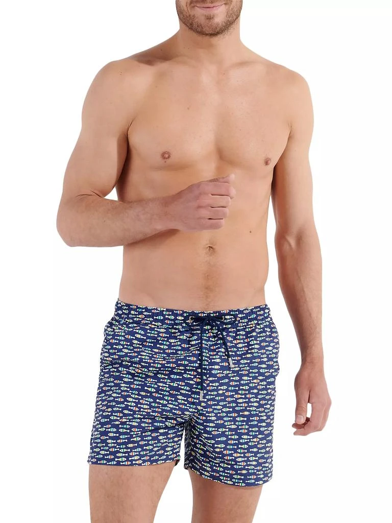 HOM Trouville Geometric Swim Trunks 1