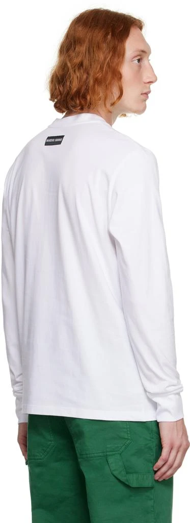 MARINE SERRE White Embroidered Long Sleeve T-Shirt 3