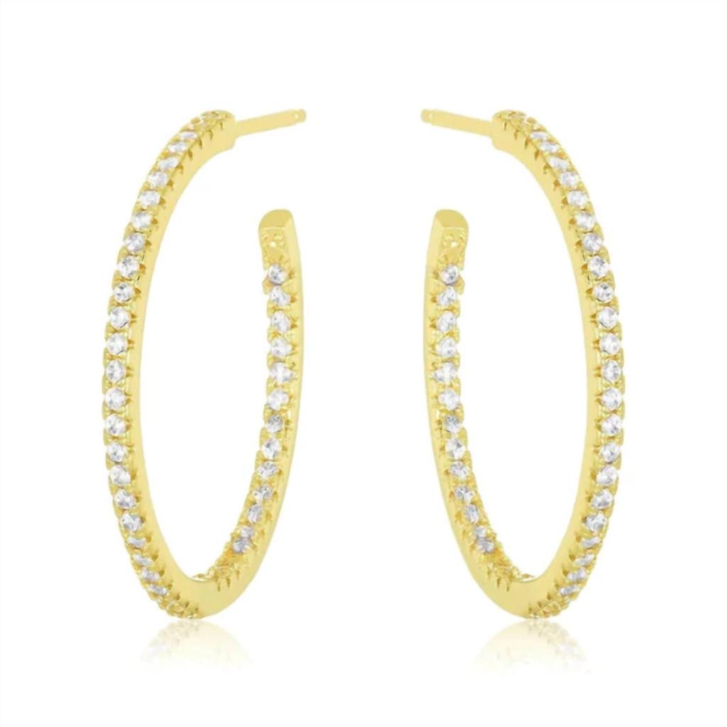 Melinda Maria Melinda Maria - Women
s Badass 1" Hoop Earrings