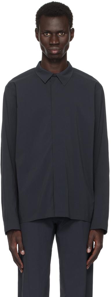 Veilance Navy Metry Shirt