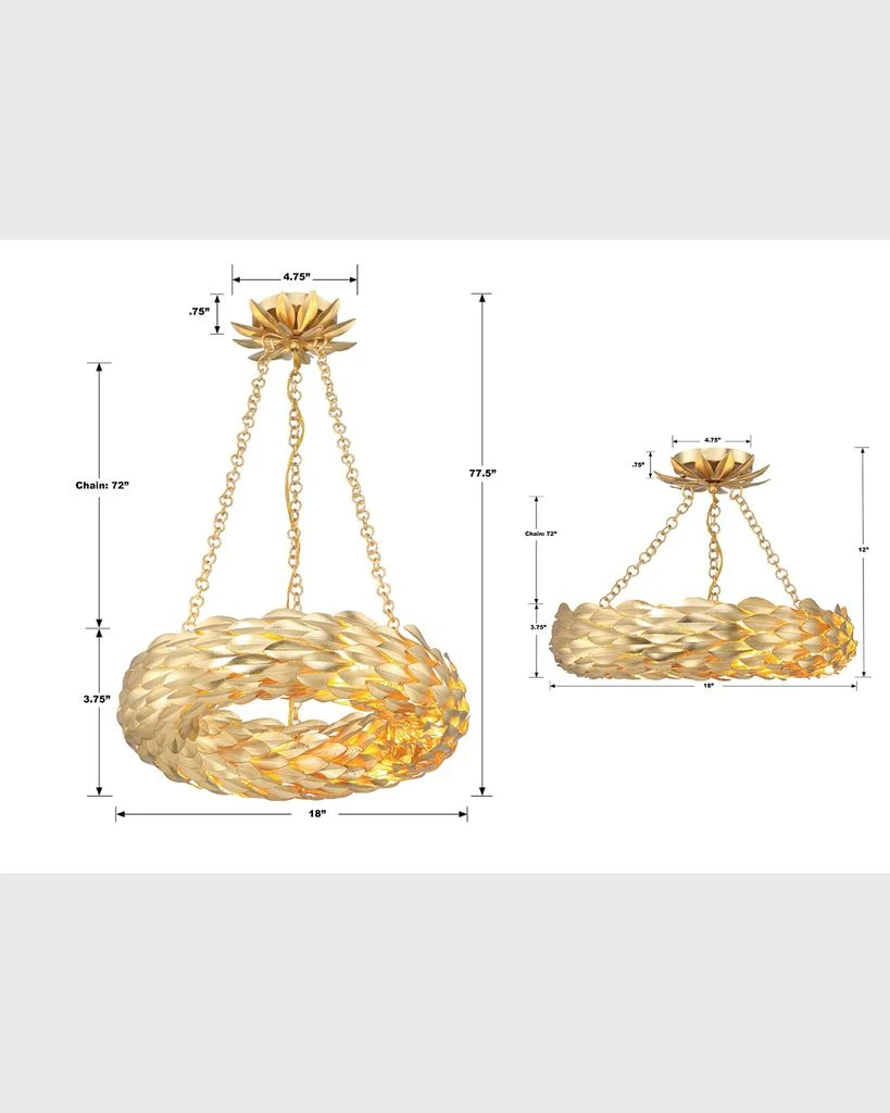 Crystorama Broche 18" Round 6-Light Chandelier 5