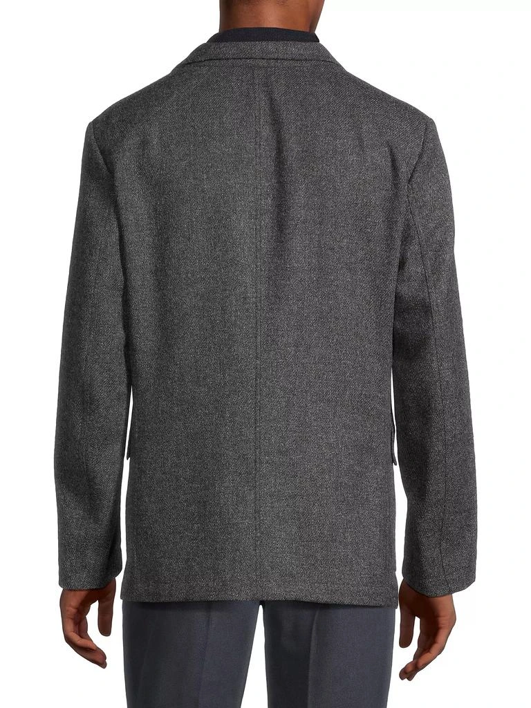 Drake's Tweed Fox Flannel Blazer 5