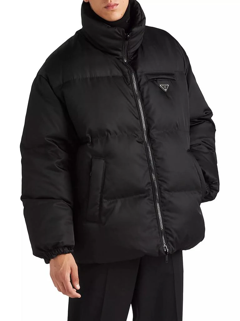 Prada Medium-Length Re-Nylon Down Jacket 2