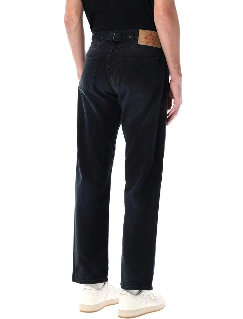 Prada Prada Logo Patch Straight-Leg Jeans 2