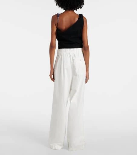 Dries Van Noten High-rise cotton wide-leg pants 3
