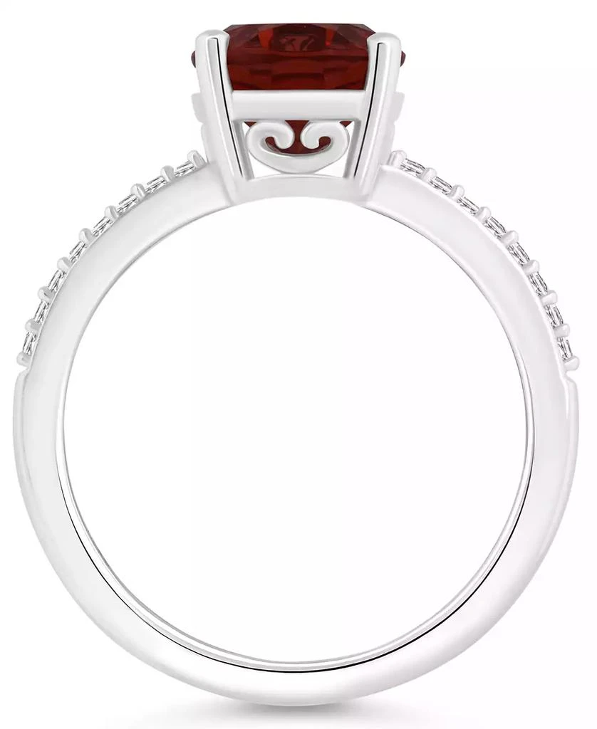 Macy
s Women
s Garnet (3-1/10 ct.t.w.) and Diamond (1/10 ct.t.w.) Ring in Sterling Silver 3