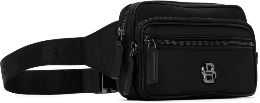 Hugo Boss Black Twill Double B Monogram Belt Bag 2