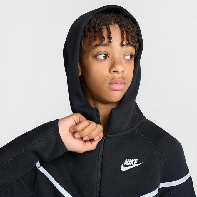 NIKE Boys' Big Kids' Nike Sportswear Tech Fleece Reflective Full-Zip Hoodie 5