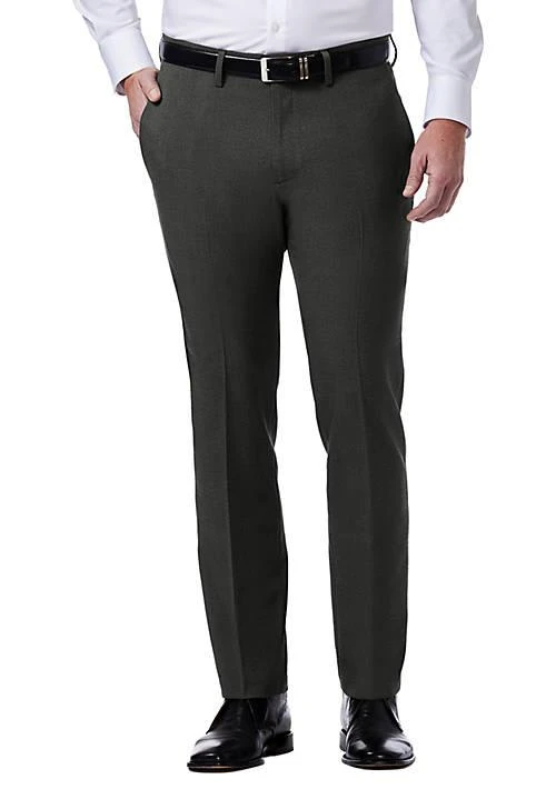 Kenneth Cole Cole Reaction Tic Slim Fit Flat Front Flex Waistband Dress Pants%09 1
