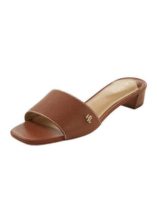 Ralph Lauren Ralph Lauren Fay Tumbled Leather Sandals