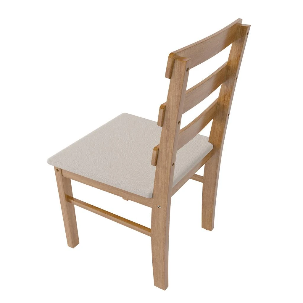 Streamdale Furniture Streamdale Scandinavian Style Upholstered Dining Chair (Original Wood) 3