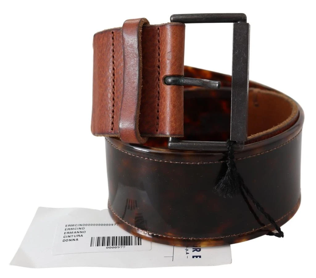 ERMANNO Leather Wide Buckle Women
s Belt 2