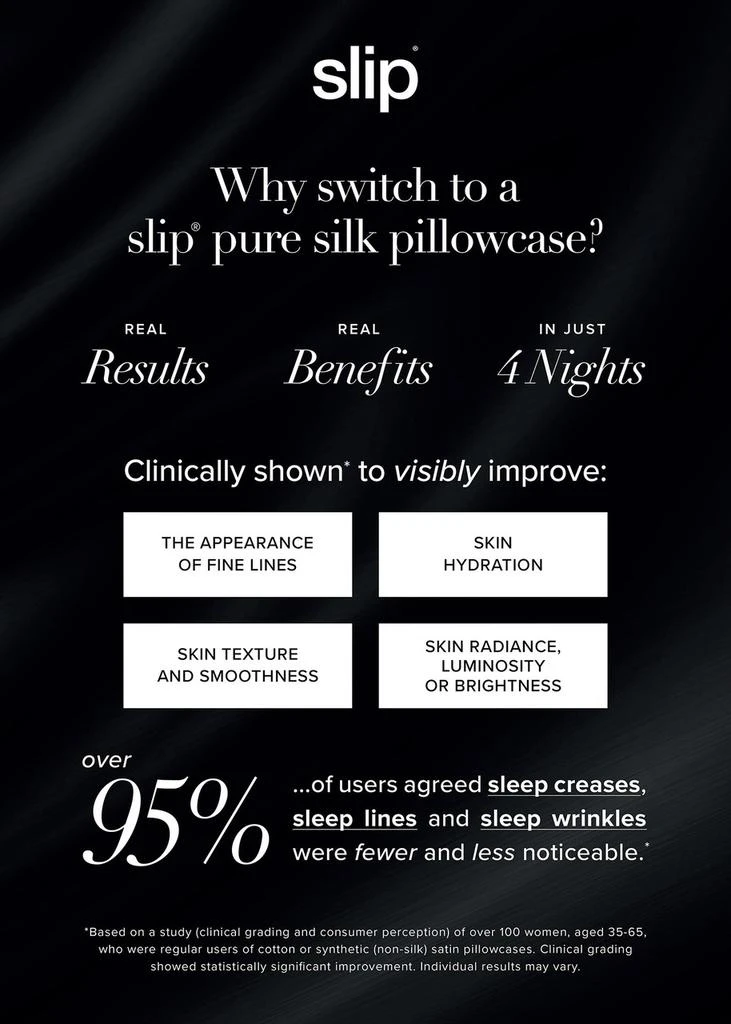 Slip Pure Silk Queen Pillowcase with Lace Trim - Sweetie 6