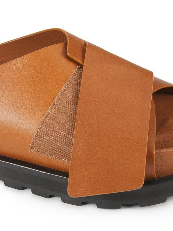 Jil Sander Leather Flat Sandals 6