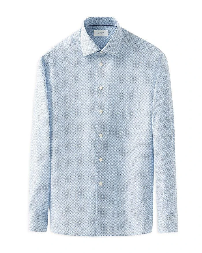 Eton Slim Fit Geometric Print Shirt 6