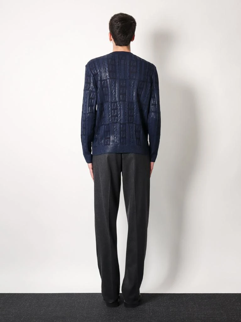 Fendi Braided wool sweater with ff details 4