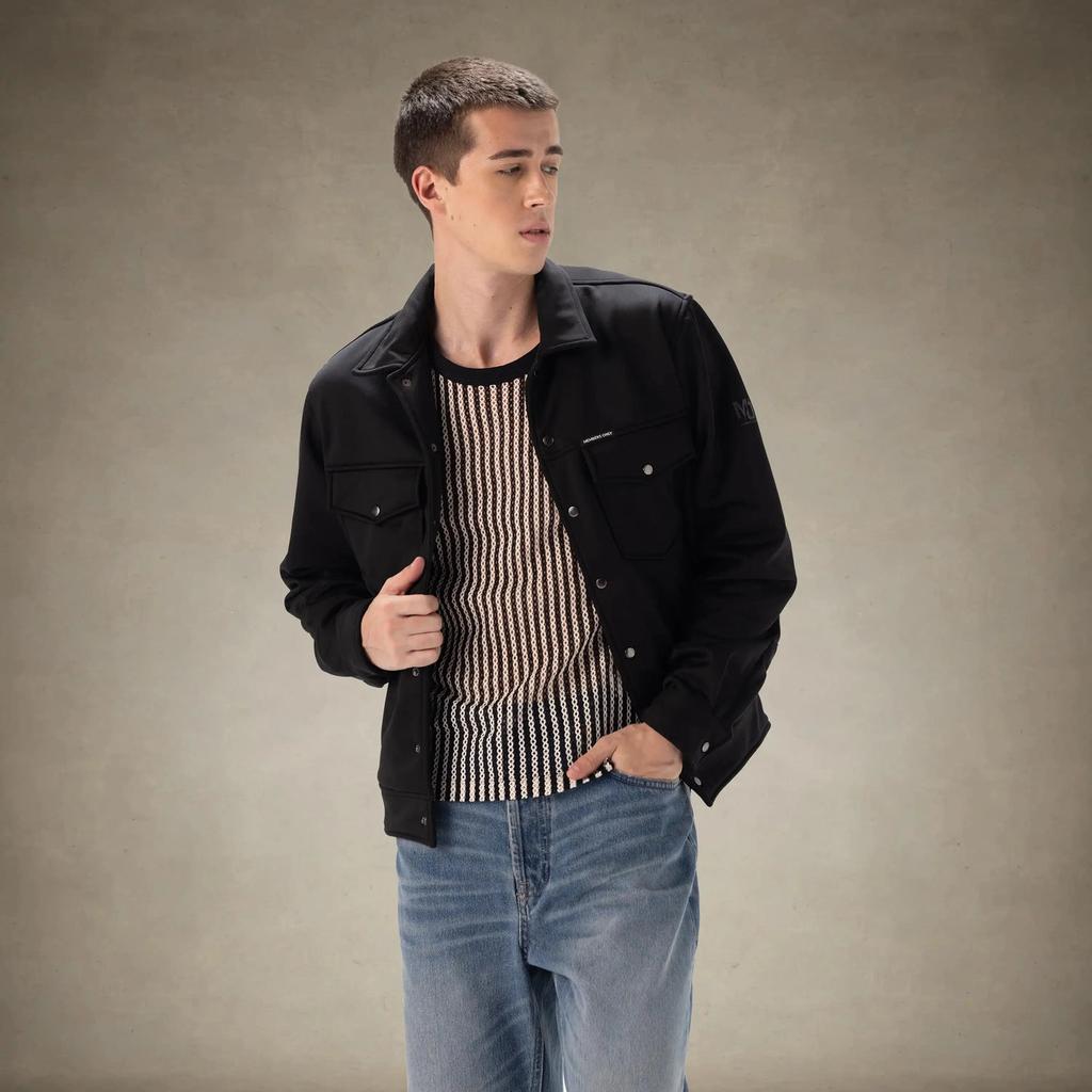 Members Only Men's Soft Shell Shirt Jacket