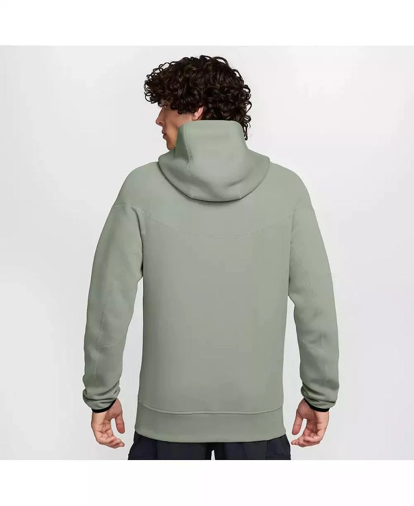 NIKE Men's Olive Chelsea Tech Fleece Full-Zip Hoodie 2