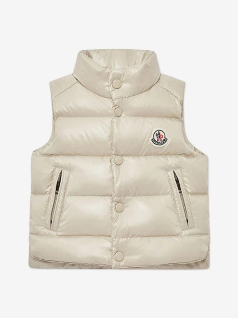 Moncler Moncler Enfant Baby Boys Bernard Down Padded Gilet in Ivory