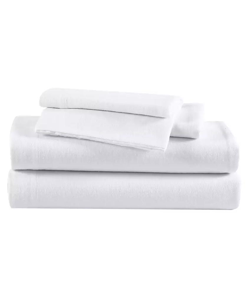Eddie Bauer Solid 100% Cotton Brushed Flannel 3-Pc. Sheet Set, Twin