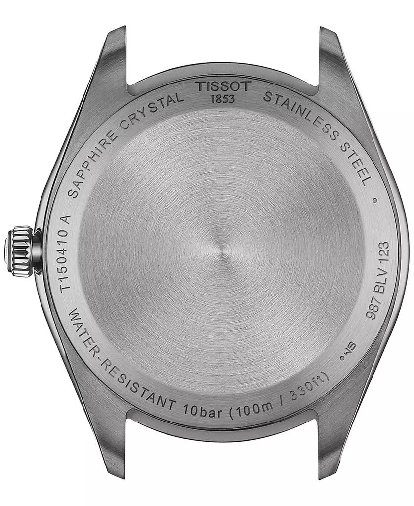 Tissot Men's Swiss PR 100 Brown Leather Strap Watch 40mm 3