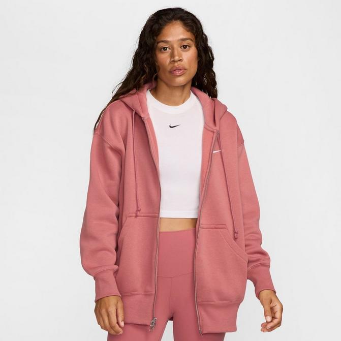 jd sports pink nike hoodie